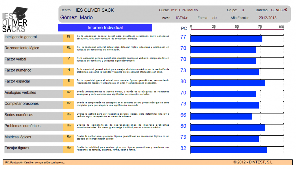 informe individual IGF